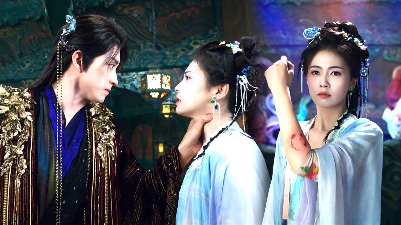 灰姑娘用自己生命做賭注逼王爺救人，看著倔強的灰姑娘，終究是不忍心她受傷，王爺主動向她妥協，他真的超愛！#白月梵星 #白鹿 #敖瑞鹏 #古装 #爱情