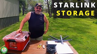 HOW TO EASILY STORE YOUR STARLINK DISHY FOR TRAVEL USING A HUSKY 12 GALLON STORAGE CONTAINER