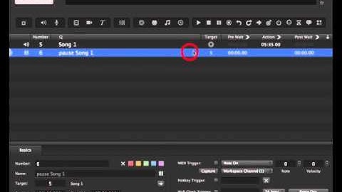4  Qlab3   Stop and Pause Audio Cues