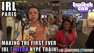 Making the FIRST EVER IRL Twitch Hype Train! | IRL TwitchCon Paris