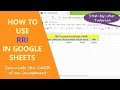 Google Sheets RRI Function | Calculate CAGR (Compound Annual Growth Rate) | Google Sheets Functions