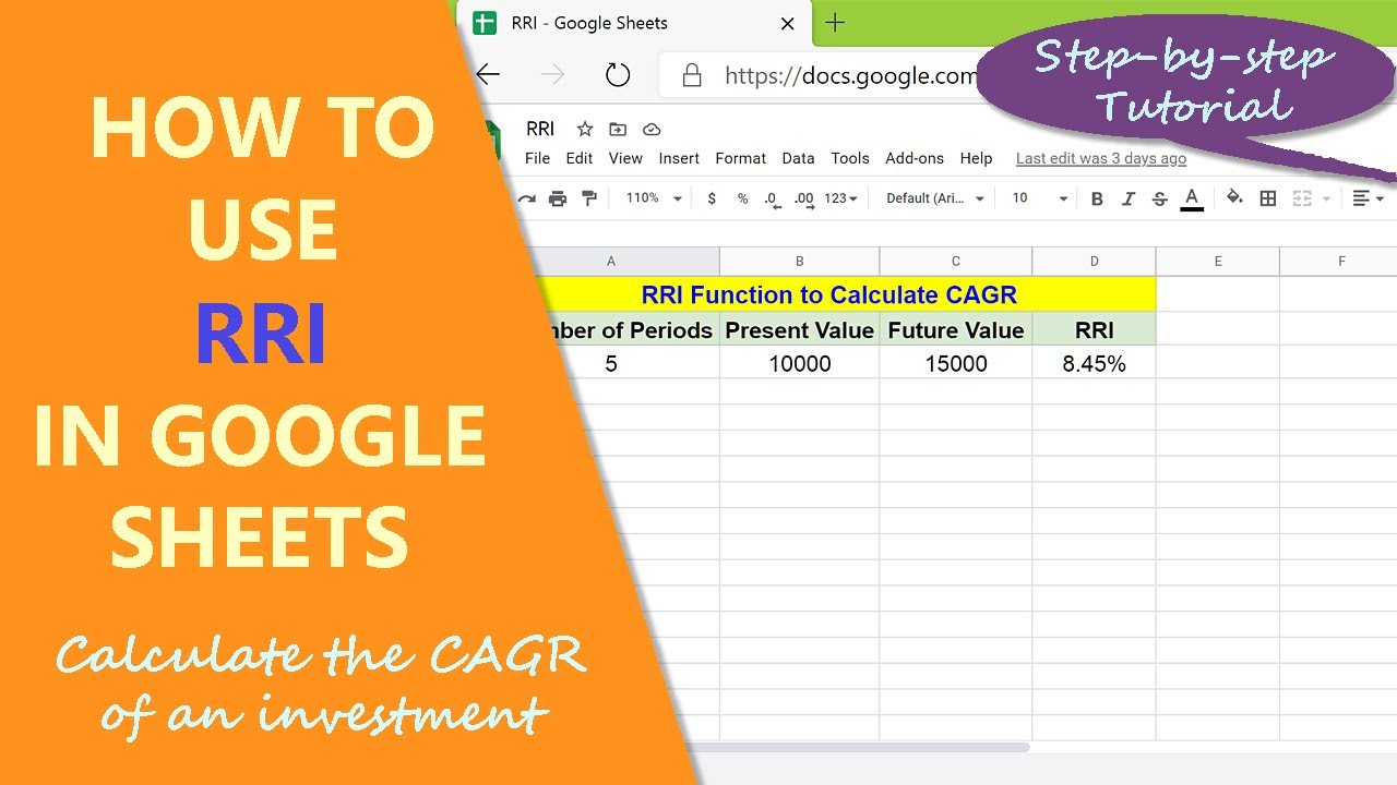 CAGR формула. Функция calculate. Расчет CAGR. Google functions