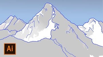 Mountain illustration | Speed Art | Adobe Illustrator