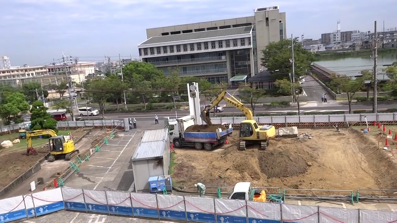 【記録】貝塚市役所新築工事 駐車場 YouTube 【記録】貝塚市役所新築工事 駐車場 YouTube