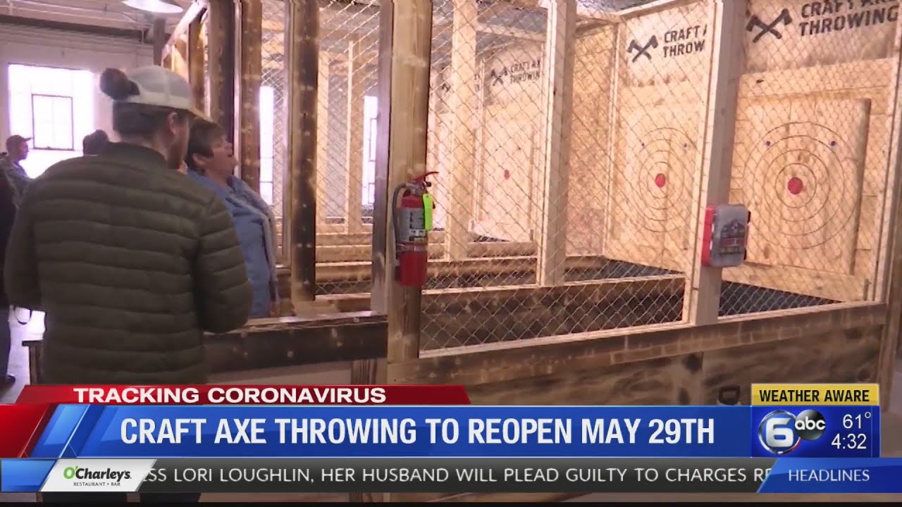 Knoxville Craft Axe throwing to reopen May 29 YouTube