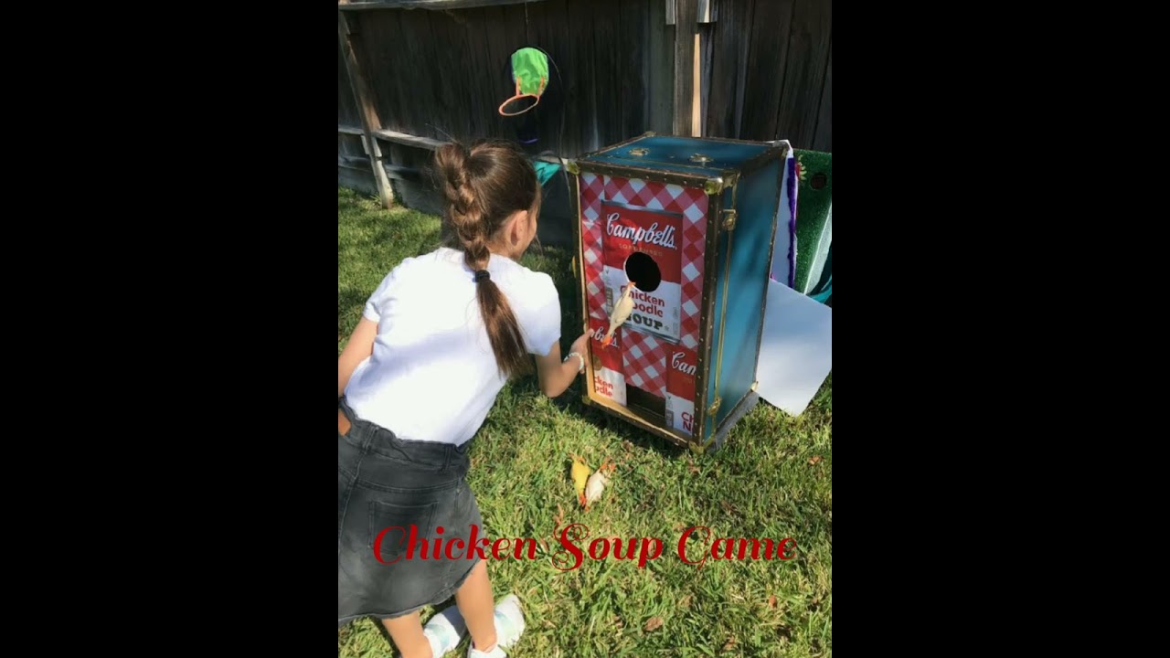 Houston carnival games package Chicken Soup Game at birthday party