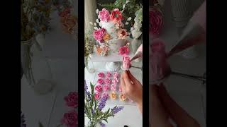 Bắt hoa hồng “tốc độ” - Giải pháp nhanh gọn khi trang trí bánh hoa #haica #Hainguyennice #cake