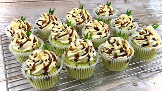 Pandan Gula Melaka Cupcakes | 斑兰椰糖杯子蛋糕