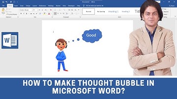 How to make thought bubble in Microsoft word?