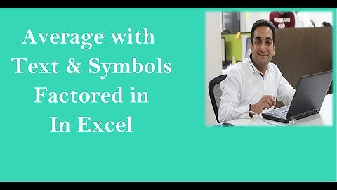 AverageA Formula In Excel