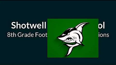 Shotwell 8th Grade Championship Football Game 10/25/2022