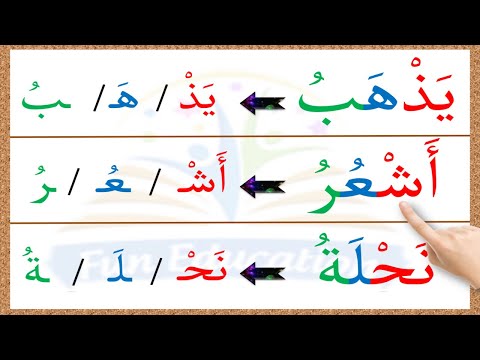 السكون تعليم السكون الحرف الساكن المقطع الساكن قراءة و تهجي الجزء 3