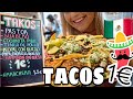 TAKOS A 1€ EN MADRID 2021 🇪🇸 ...COMI DEMASIADOS🌮🔥 😅@SOY LA PECOSA  TACOS BARATOS y MEXICANOS