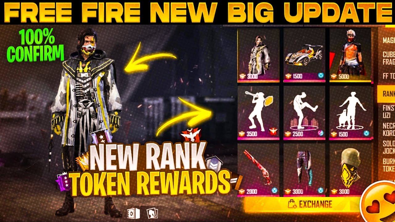 Next rank token rewards in freefire | season 24 rank dress & banner | New rank token rewards |