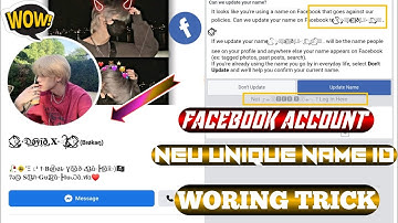 how to make unique name in facebookunique name facebook account 2023unique facebook name trick 2023