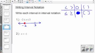 Set Builder and Interval Notation (1.1) Algebra II