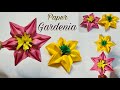 How To Make Paper Gardenia | Easy And Simple Origami Flower Tutorial | Paper Craft | Paper Flowera