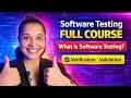 Software Testing full Course | whats is testing? | Error,Bug,Failure | Validation and Verification