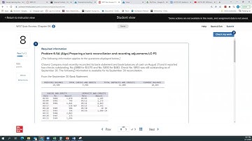 ACCTG 201 Quiz Access Chapter 6 Problem 8