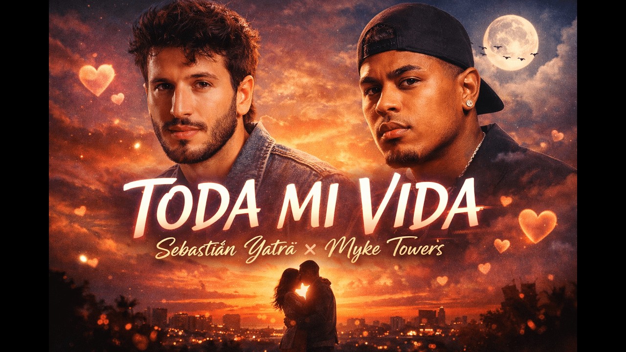 Sebastián Yatra ft Myke Towers - Toda Mi Vida (Video Oficial De La Letra)