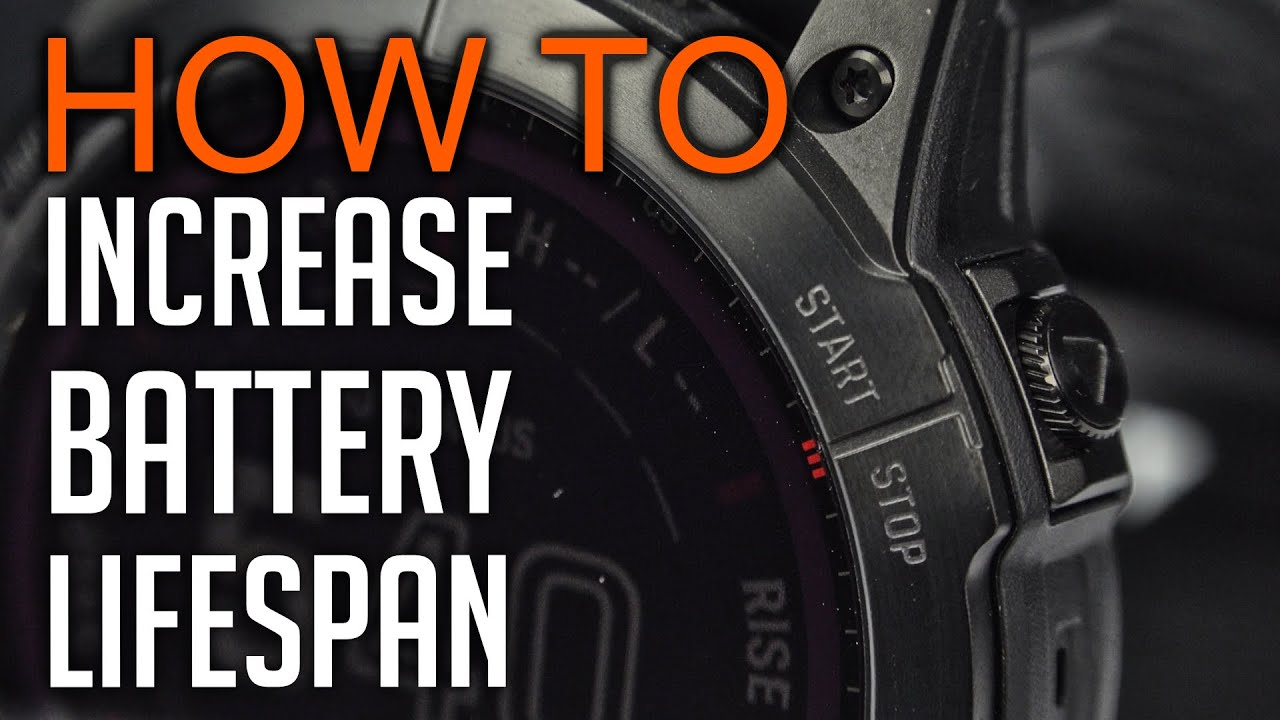 How to get more battery lifespan with Garmin Fenix YouTube