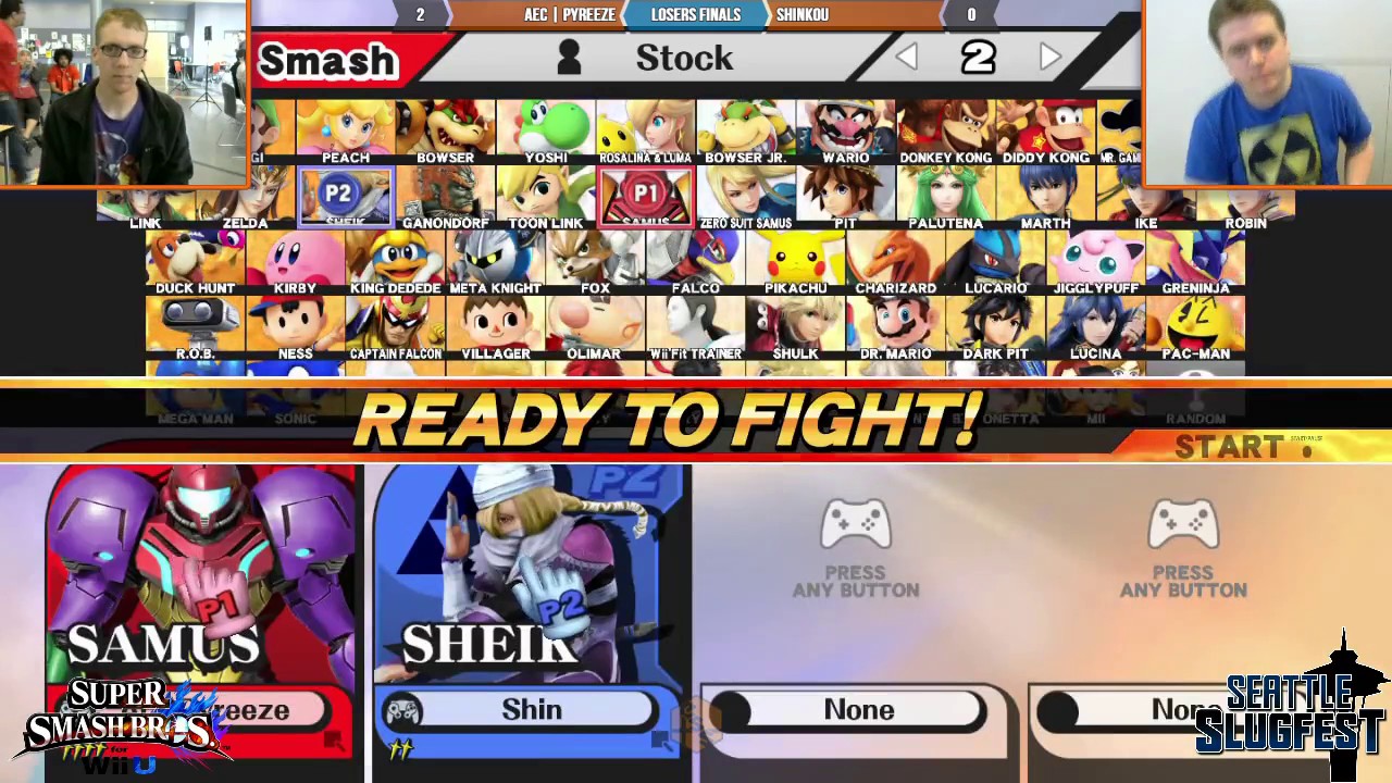 Seattle Slugfest 2: AEC | Pyreeze (Samus) VS Shinkou (Sheik) - Losers Finals - Smash 4