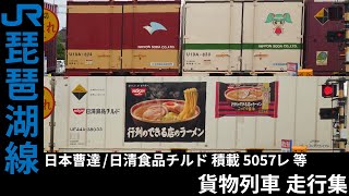 [4K] 1094レ/日本曹達 日清食品チルド 積載 5057レ 等 EF210 貨物列車 琵琶湖線 走行集
