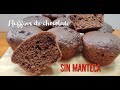 MUFFINS de CHOCOLATE 🍫 /RECETA FACIL y RAPIDA (pocos ingredientes)