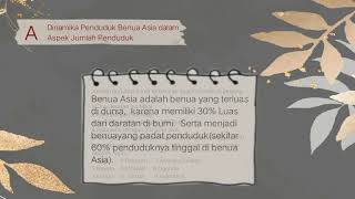 DINAMIKA PENDUDUK ASIA