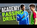 4-Player Pro Academy Soccer Passing Drill