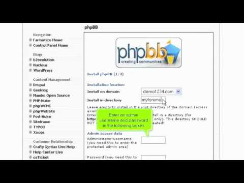 How to install phpBB