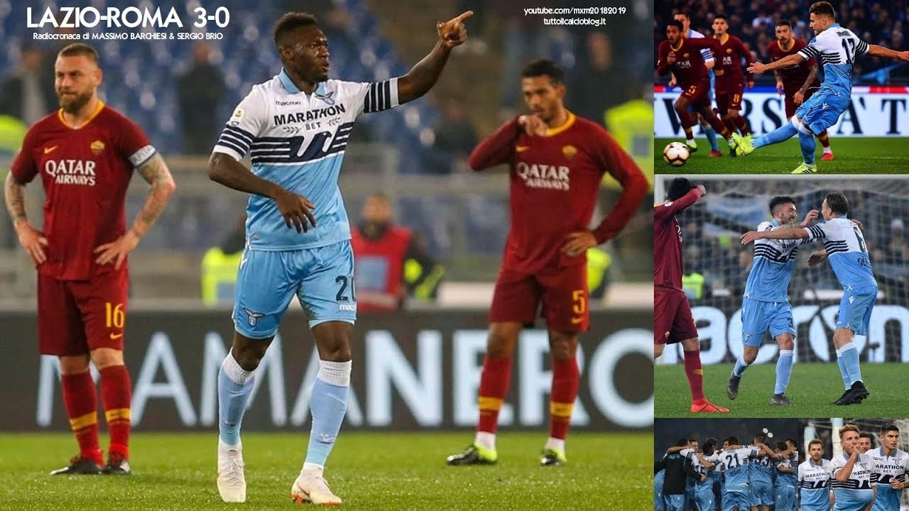 LAZIO-ROMA 3-0 - Radiocronaca di Massimo Barchiesi e Sergio Brio (2/3/2019) da Rai Radio 1