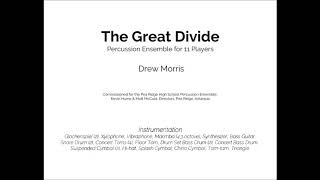 The Great Divide - by Drew Morris - Percussion Ensemble - Grade 4 -  Score and Audio