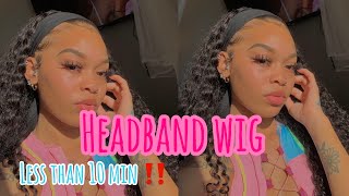 EASY HEADBAND WIG INSTALL | ft.ISEE HAIR 😍 screenshot 5