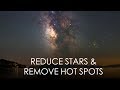 Reduce Stars and Remove Hot Pixels using Photoshop Dust & Scratches