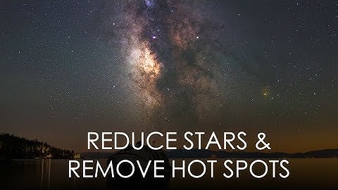 Reduce Stars and Remove Hot Pixels using Photoshop Dust & Scratches