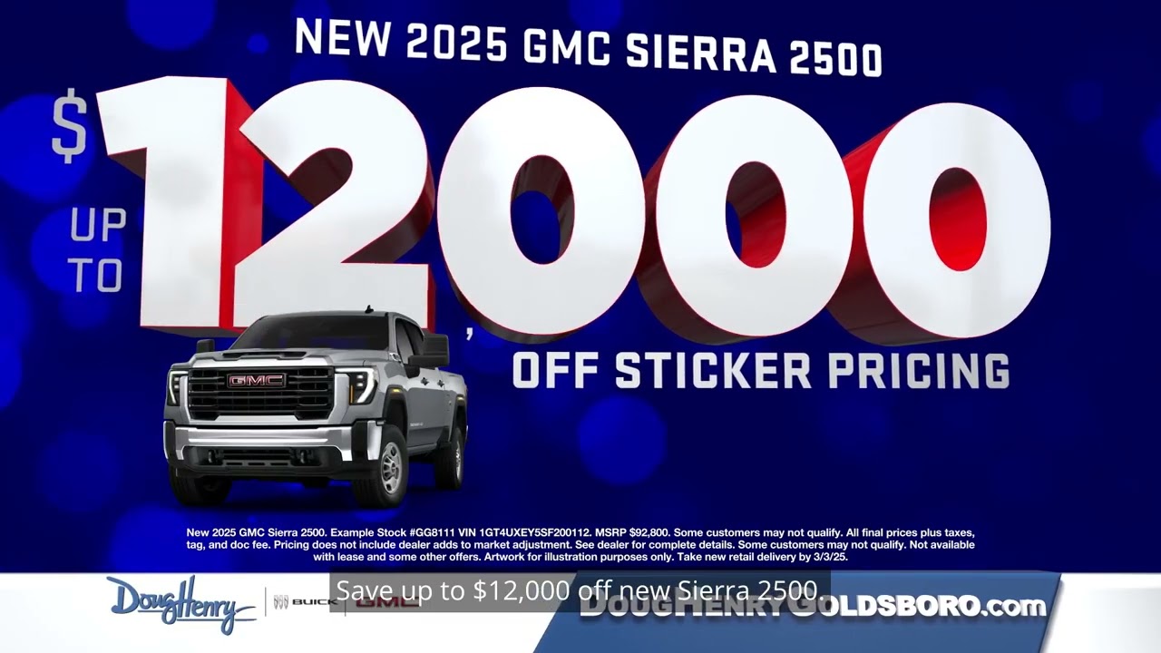 Don't Miss the Presidents' Day Sales Event at Doug Henry Buick GMC!