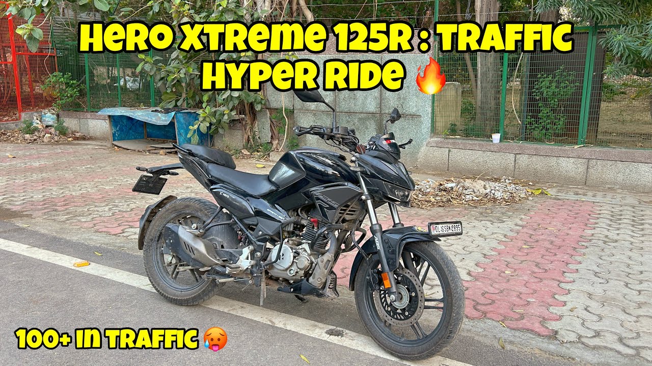 Hero Xtreme 125R : Traffic Hyper Ride 🔥| 100+ in Traffic 🥵| YWB Vlogs