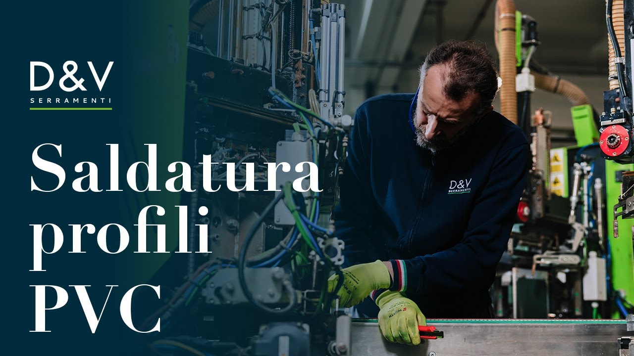 Produzione infissi in PVC D&V Serramenti 🔧 Fase 2 – Saldatura dei profili