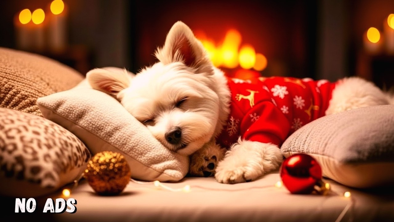24 Hours of Relaxing Music🐶🎅Deep Sleep Puppy Calm Music🐶🎵Dog Separation Anxiety Music #dogmusic