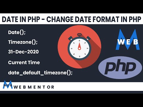 Date in PHP | Change Date Format In PHP | Urdu & Hindi