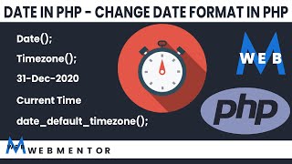 Date in PHP | Change Date Format In PHP | Urdu & Hindi