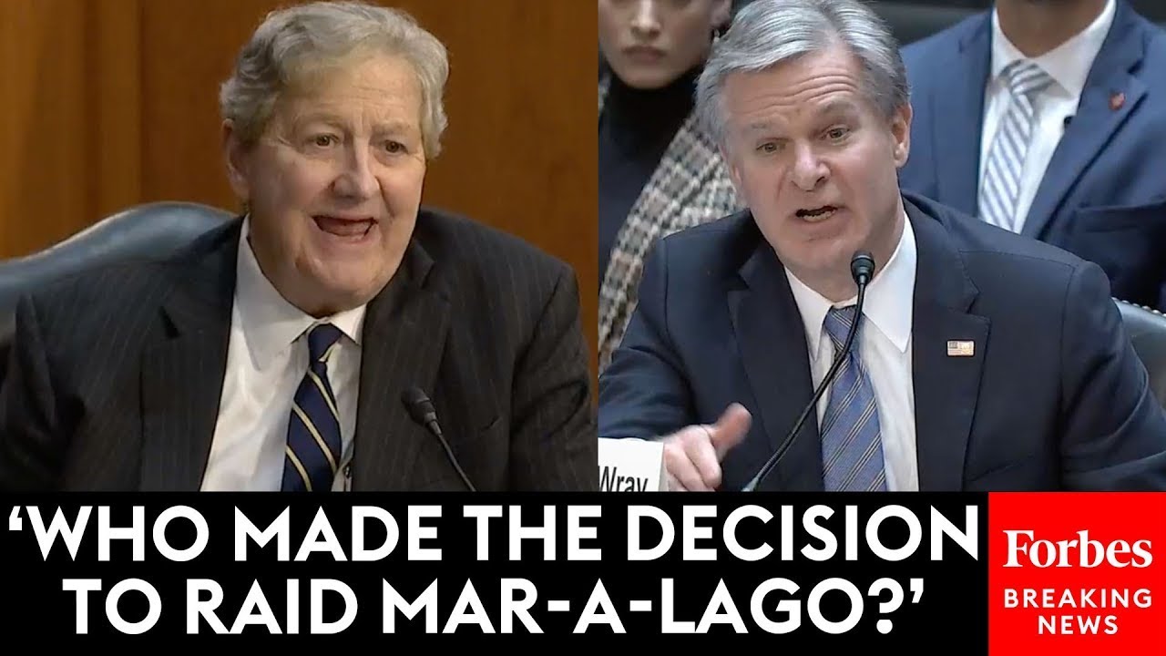 BREAKING NEWS: John Kennedy Questions FBI's Wray About Raid On Mar-A-Lago