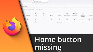 How to show Home button on Firefox ✅ Tutorial