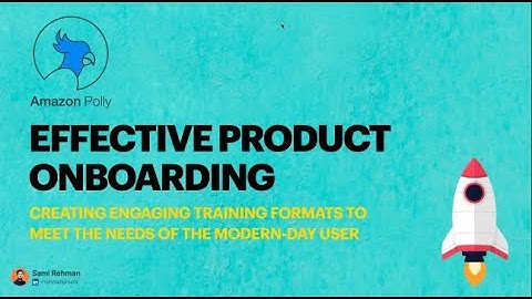 How to create Product Onboarding videos using Amazon Polly
