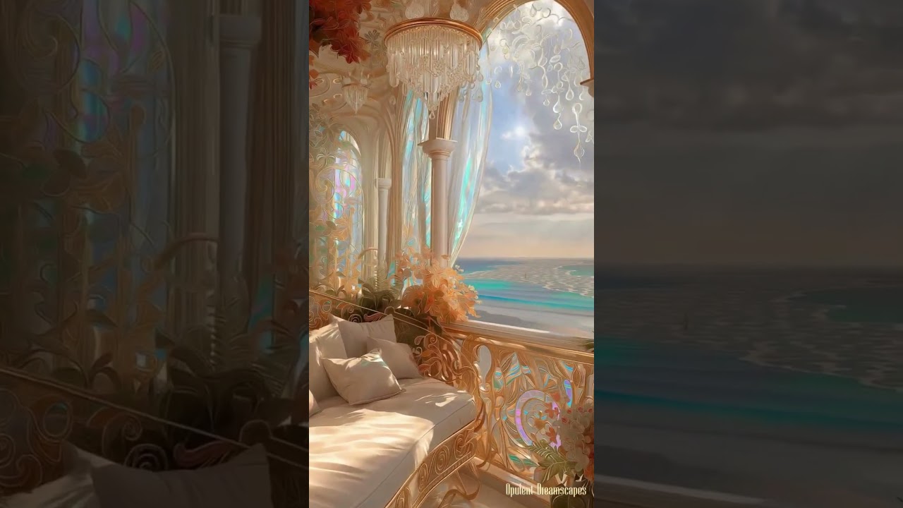 Celestial Golden Sky Palace | Dream Fantasy Realm Aesthetic 