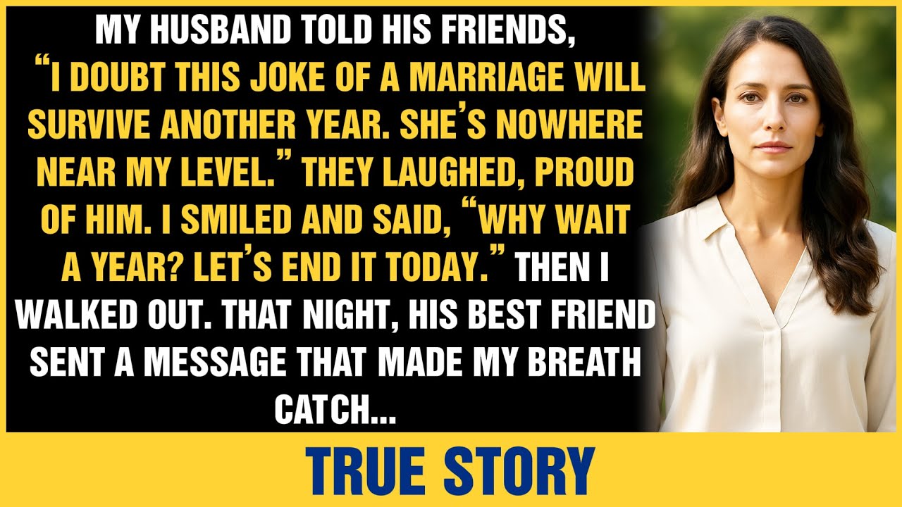 My Husband Mocked Our Marriage at a Luxury Dinner — I Walked Out and Built an Empire He Envied