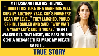 My Husband Mocked Our Marriage at a Luxury Dinner — I Walked Out and Built an Empire He Envied