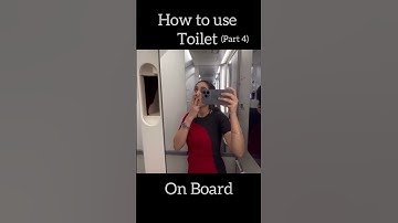 How to use Toilet in Flight🚽 | Flight me Toilet kaise use karein #cabincrew #vlog #ytshorts #flight