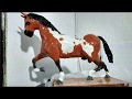 Cavalo de papel Machê / tutorial passo a passo, como fazer Cavalo de Papel Machê